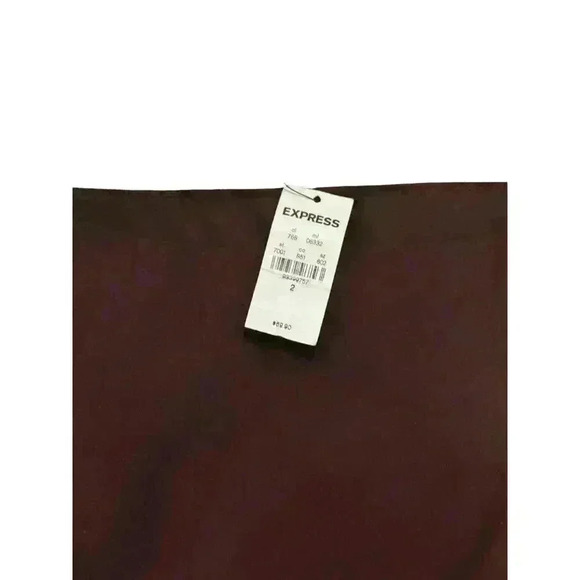 EXPRESS- Women’s Purple Suede Fringe Asymmetrical Skirt. Size :2 - Picture 3 of 4